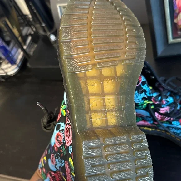 Floral Dr. Martens Combat Boots - Picture 6 of 8